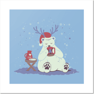 Polar Xmas Eggnog Ugly Sweater by Tobe Fonseca Posters and Art